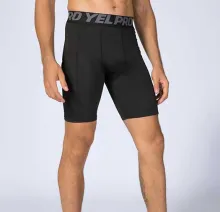 Men Pro Fitness Shorts With Pockets Sports Running Training Wicking And Quick-Drying Stretch Tights - ShopShipShake