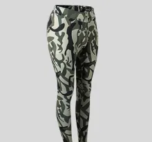 Ladies Fitness Yoga Camouflage Pants Sports Running Training Stretch Tight And Quick-Drying - ShopShipShake