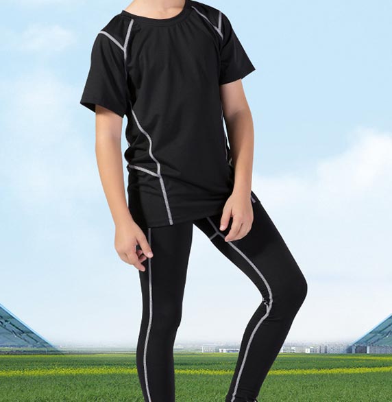 Children'S Men'S Fitness Pants Basketball Football Running Training Tights High Elastic Quick Dry Sports Pants Bottoming