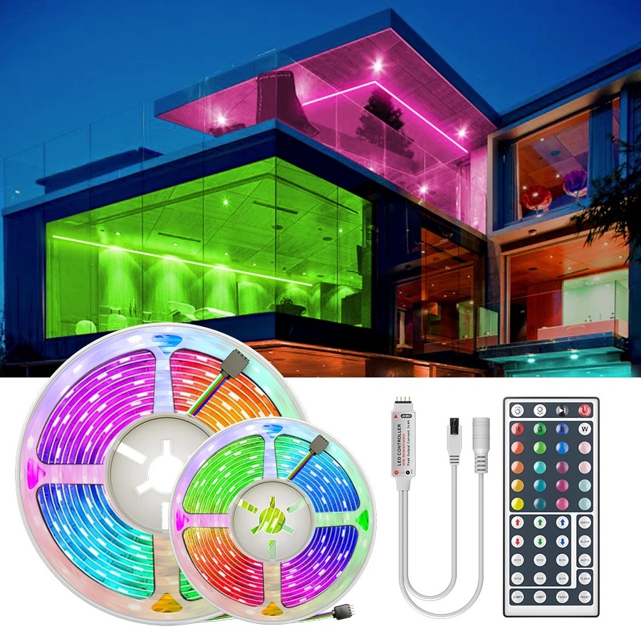 LED lights with 5050 lights with Bluetooth kit RGB colorful lights with app music light bar 20 meters each set