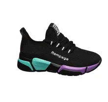 Lady's Wear-resistant And Thick-soled Comfortable Sneakers Mixed Color Sports Shoes - ShopShipShake
