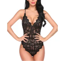 Large Size Lace One-piece Sexy Lingerie Extremely Seductive Ladies Nightclub Sexy Lingerie - ShopShipShake