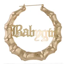 New Babygirl Letter Bamboo Earrings - ShopShipShake