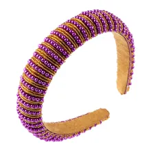 High-Grade Thin Sponge Hair Band Simple Wide Edge Handmade Pearl Temperament Headband - ShopShipShake