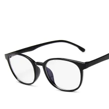 Transparent Plastic Frame Spectacle Frame Lenses Plus Uv Blue Film Glasses - ShopShipShake