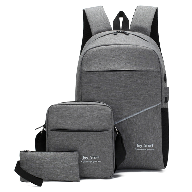 Three-piece Business Men's Backpack Computer Bag