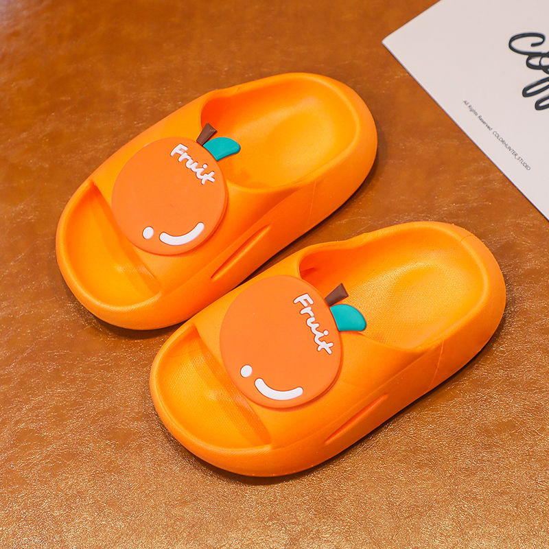 Wholesale children's slippers multiple options cartoon strawberry fruit home parent-child children's soft sandals