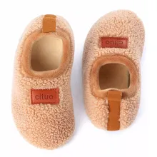 Kids House Slippers Anti-Slip Household Soft Fleece Lined Winter Warm Non-Slip Rubber Sole Shoes Indoor Outdoor Bedroom Slippers for Girls and Boys - ShopShipShake