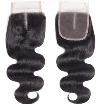 Local Stock 12a Brazilian 4*4 Human Hair Body Wave Lace Closure