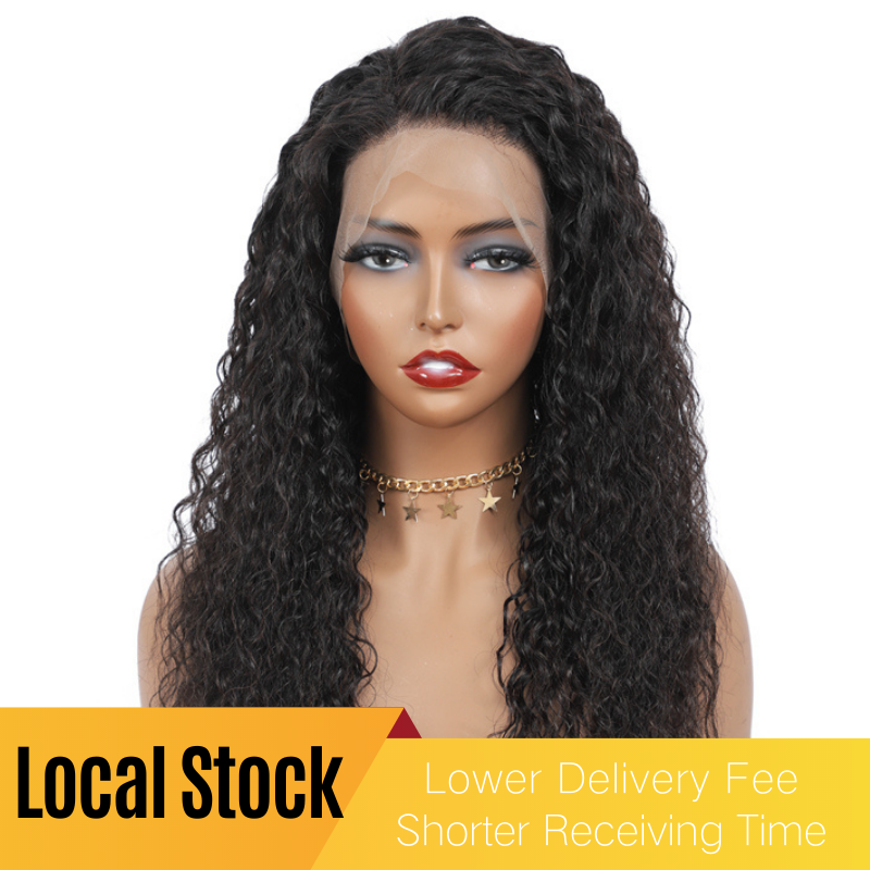 Local Stock 12a Brazilian Hair 13x4 Lace Frontal Wigs Water Wave Wigs