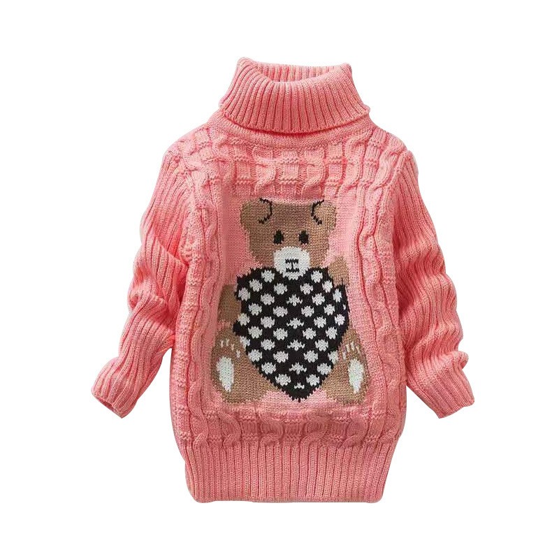 Wholesale Childrens Knitted Wool Bottomed Cartoon Sweater